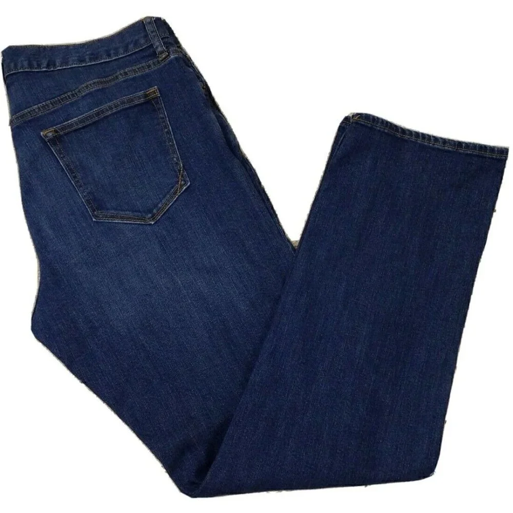 BANANA REPUBLIC ~Men's Size 36×34~Blue Denim Straight Fit Jeans.